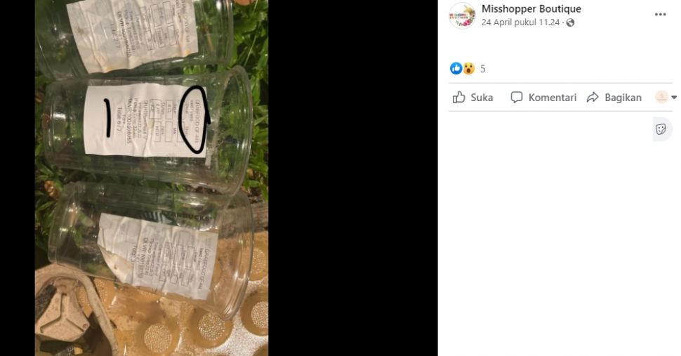 Kabur Usai Tumpahkan Minuman Starbucks Senilai Rp600 Ribuan, Kisah Ojol dan Pelanggan Ini Viral. (Facebook/Misshopper Boutique)