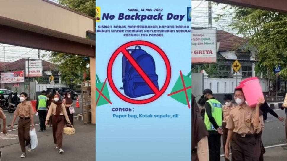 Sedang Viral, Apa Itu No Backpack Day yang Dilakukan Siswa Sekolah?