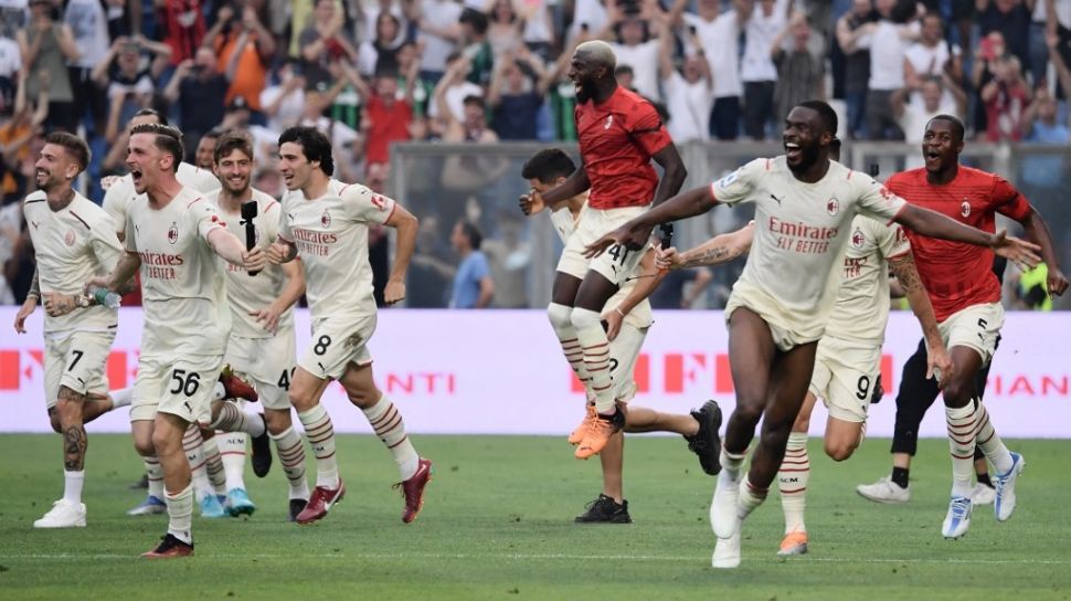 Pesta Gol di Markas Sassuolo, AC Milan Juara Liga Italia 2021/2022
