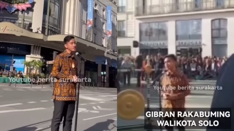 Pidato Gibran di Depan Ratusan Orang Paris saat Kenalkan UMKM Solo