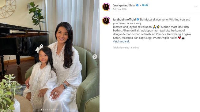 Penampilan Farah Quinn dan putrinya yang kompak (instagram/farahquinnofficial)