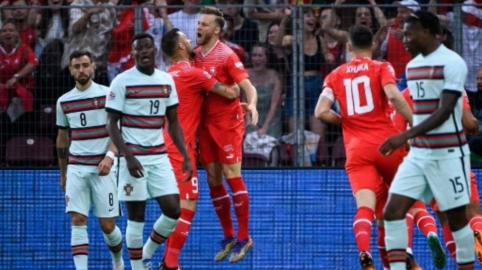 Gol Tunggal Haris Seferovic Bawa Swiss Tekuk Portugal