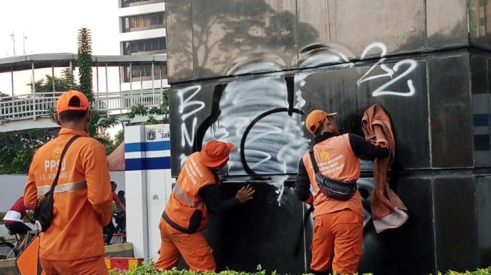 Patung Jenderal Sudirman Jadi Sasaran Vandalisme, Lurah Sebut Pelaku Tidak Diketahui
