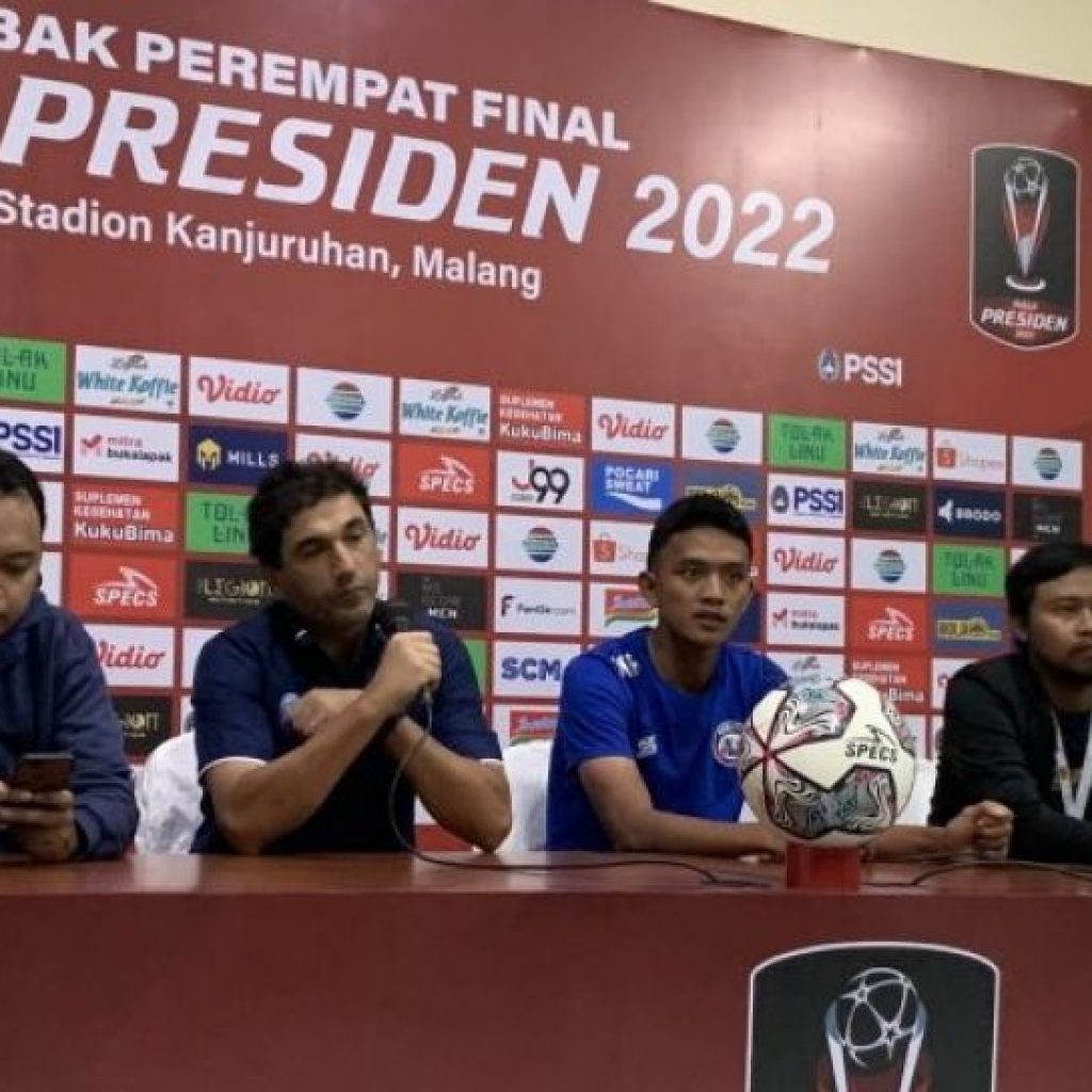 Arema FC Tak Pilih Lawan di Semifinal Piala Presiden 2022